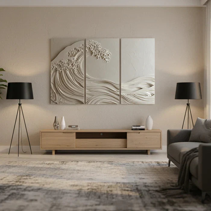 Why Abstract Textured Wall Art Is the Secret to Rich, Layered Interiors