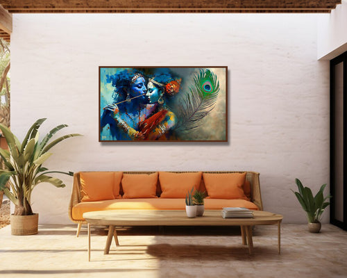 The Art of Tranquility: Elevate Your Home Decor with Radha Krishna Paintings