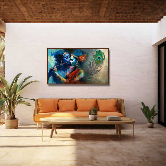 The Art of Tranquility: Elevate Your Home Decor with Radha Krishna Paintings