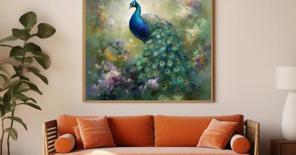 What is the Significance of Using a Peacock Painting?