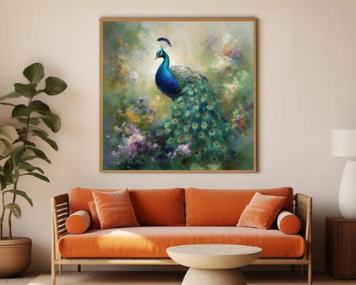 What is the Significance of Using a Peacock Painting?