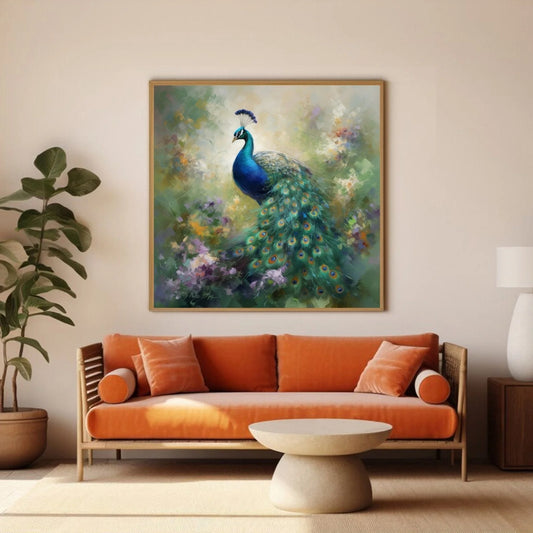 What is the Significance of Using a Peacock Painting?