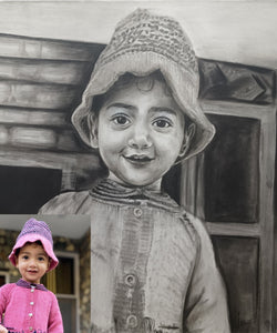 Charcoal Portrait of kids 2