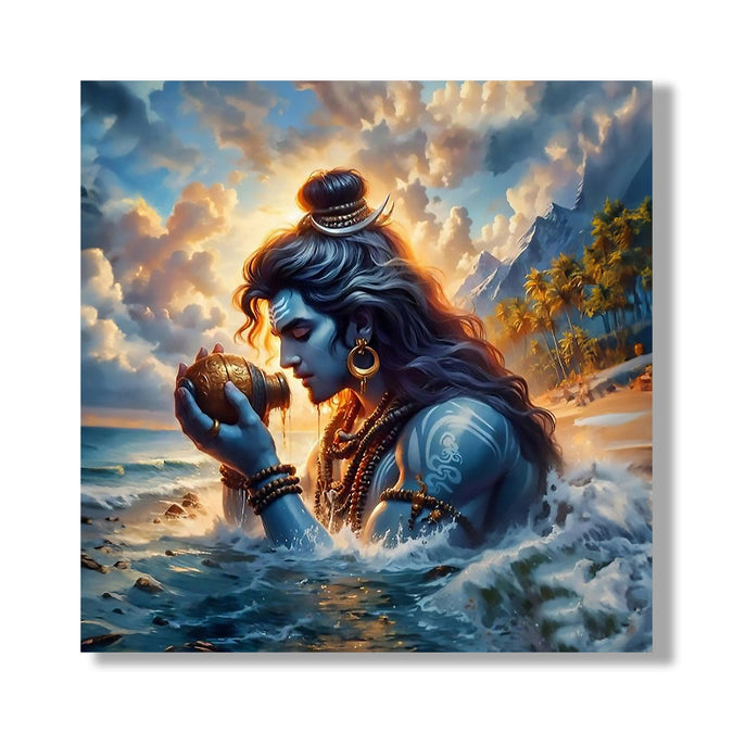 Shiva Drinking Poison