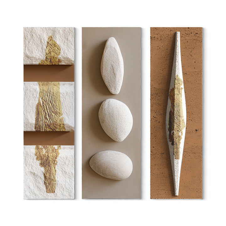 Earthy Tone 3D Art Panel | Organic Aesthetic Wall Decor