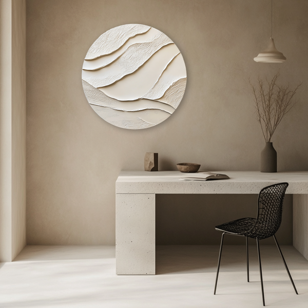 Round Pattern Wall Texture Handcrafted Round Wall Art for Luxury Interiors | Craftico