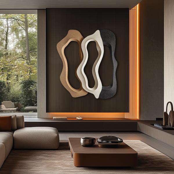 Three Ring Abstract 3D Art