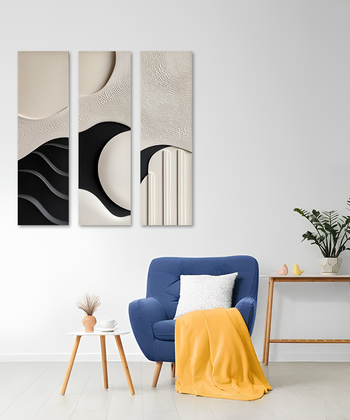 3D Abstract Wall Art | Modern Minimalist Painting | Textured Decor