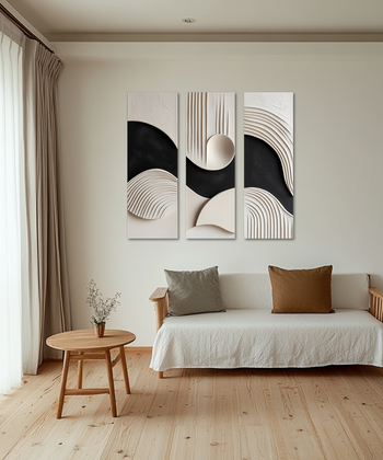 Abstract Flow 3D Wall Art Set