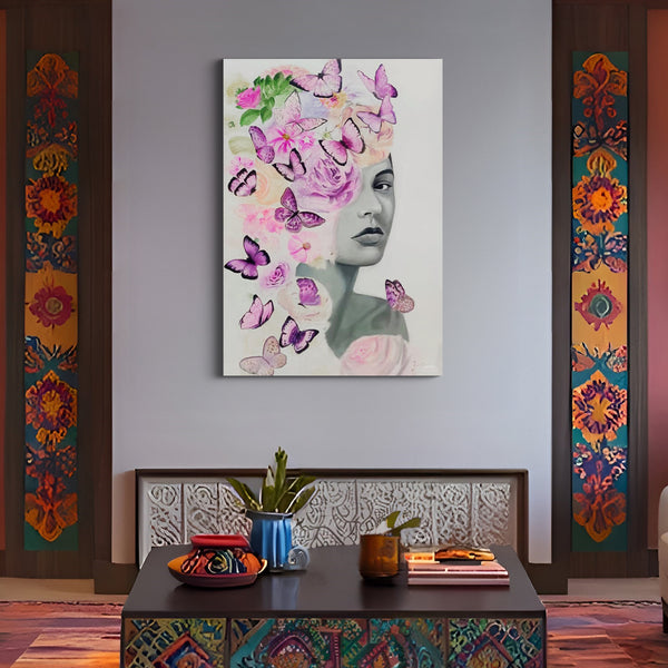 woman face painting (24*36)