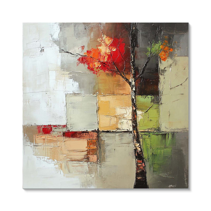 Vibrant Textured Abstract Tree Painting | abstract nature art