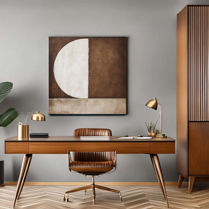 Half Moon Geometric Abstract