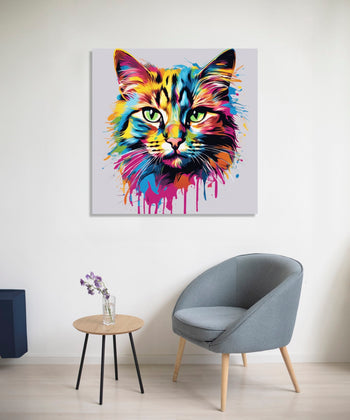 Vibrant Feline Gaze