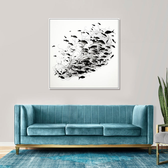 A bunch of fishes : Dining room Painting