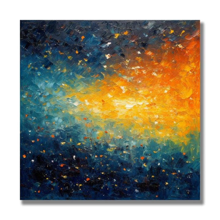 Abstract painting of Yellow green and dark green and black colour abstract 