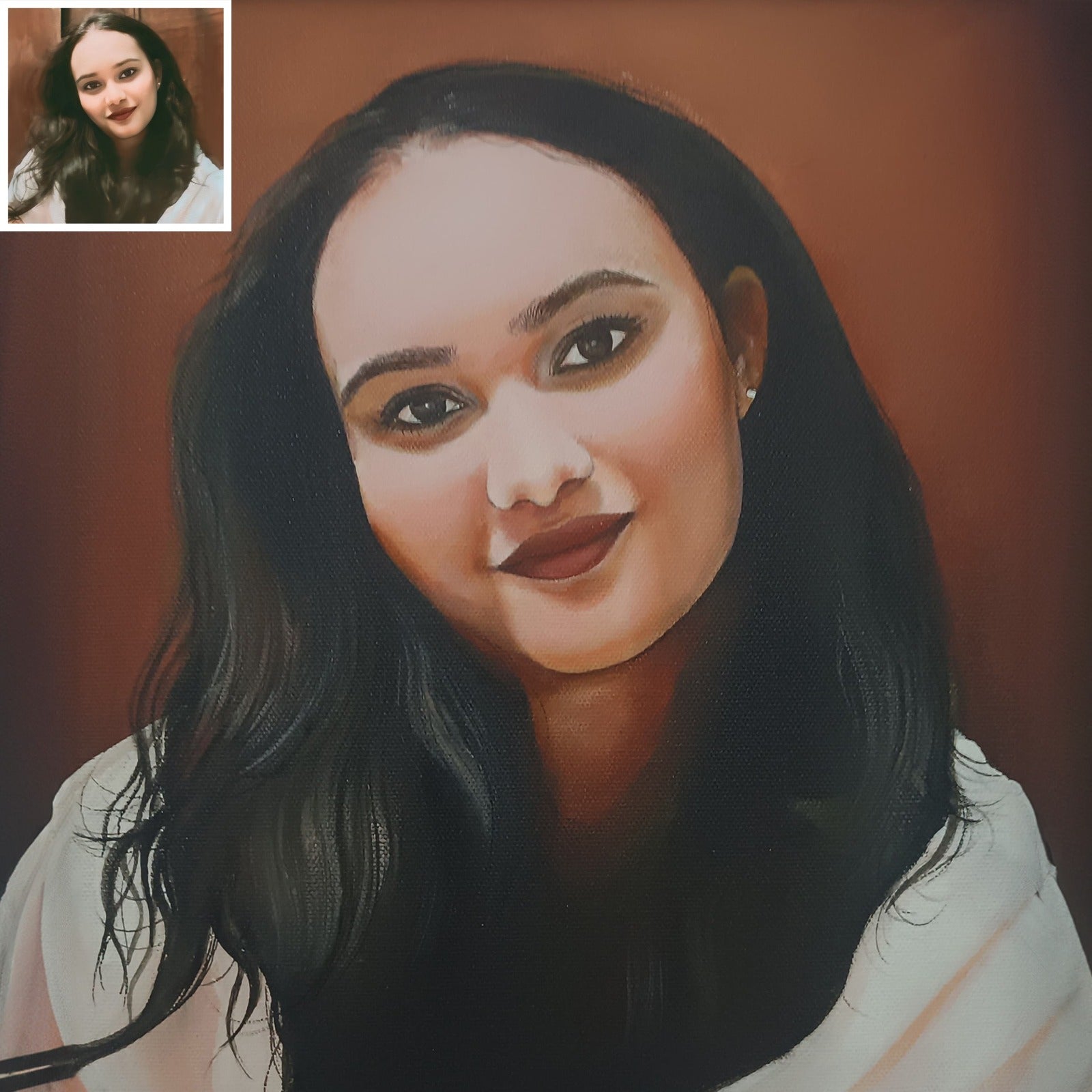 Portrait Mastercard Customised Acrylic Portrait on Cotton Canvas – CRAFTICO
