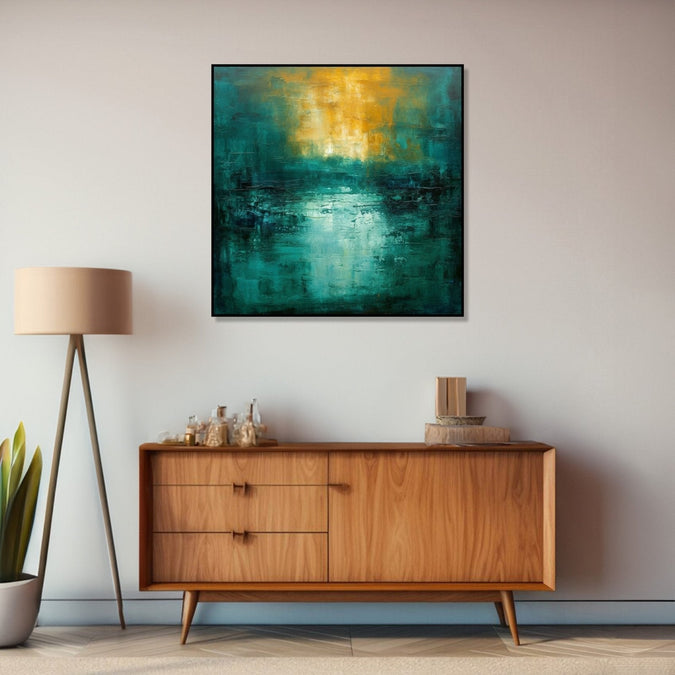 Canvas Painting for Living Room : aqua-illumination