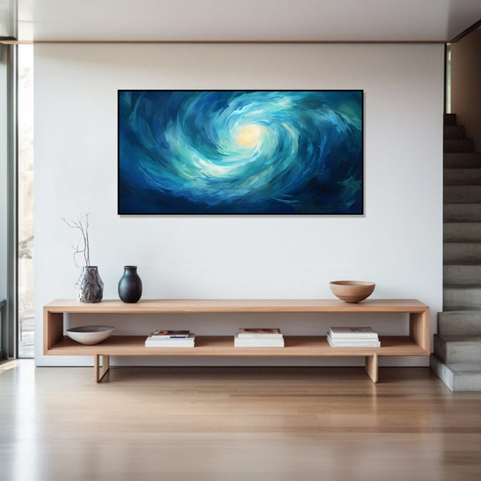 Canvas Painting for Living Room : azure-whirlpool