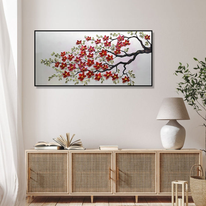 Canvas Painting for Living Room : blooming-serenity