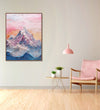 Canvas Painting for Living Room : blushing-peaks