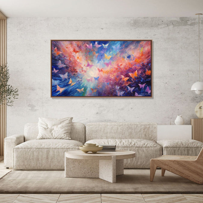 Canvas Painting for Living Room : butterfly-dreamscape