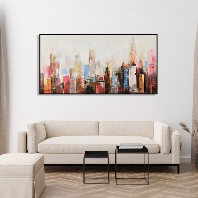 Canvas Painting for Living Room : cityline