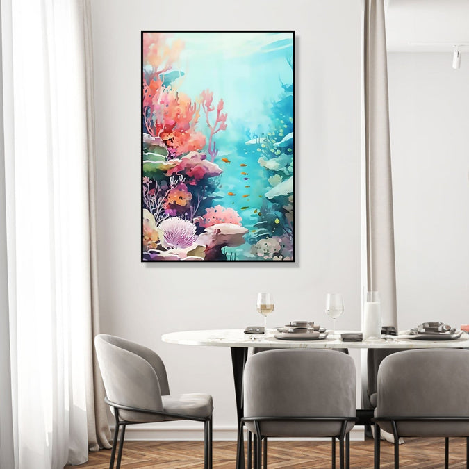 Canvas Painting for Living Room : coral-symphony