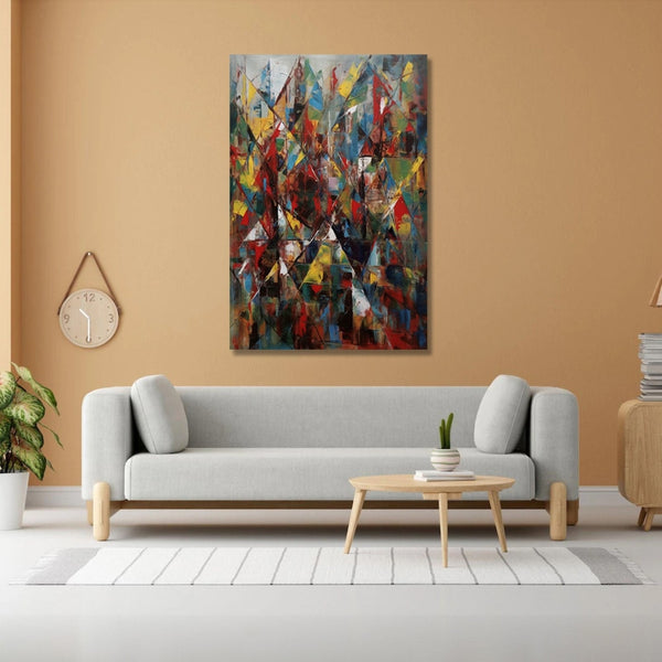 Dynamic dance, vibrant diamonds, alive with energy, mesmerizing colors and geometry.