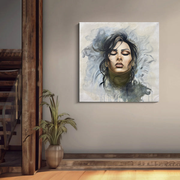 Woman T11 | Stretched on Wood (Borderless Frame)