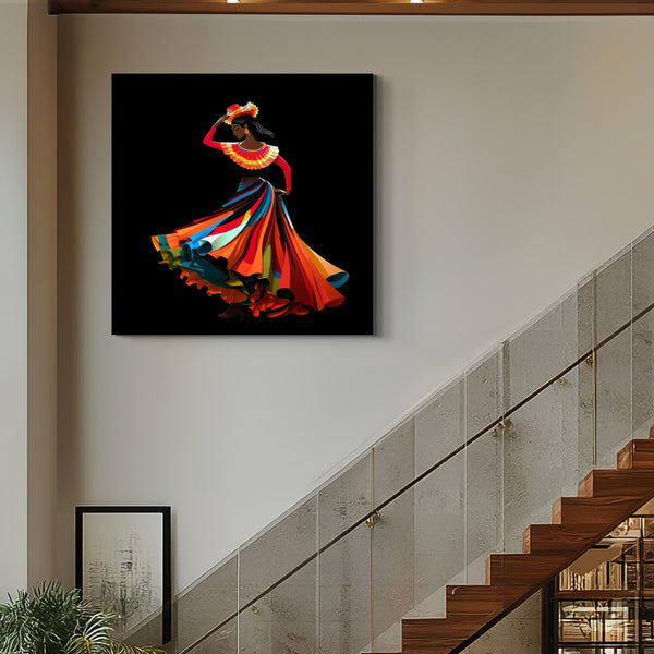 abstract woman face painting