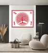 Handmade Painting for Bed Room : aipan-tree-of-life