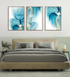 Handmade Painting for Bed Room : aqua-shapes