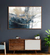 Handmade Painting for Bed Room : blue-gold-fusion