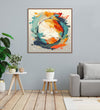 Handmade Painting for Bed Room : circular-abstract