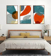 Handmade Painting for Bed Room : colourful-abstract-shapes-and-lines