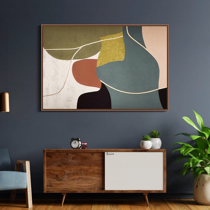 Handmade Painting for Bed Room : earthen-harmony