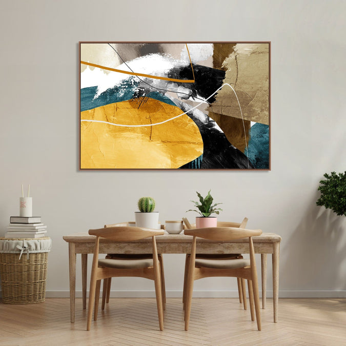 Handmade Painting for Bed Room : earthy-abstract-2