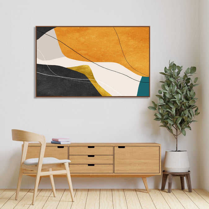 Handmade Painting for Bed Room : earthy-abstract-3