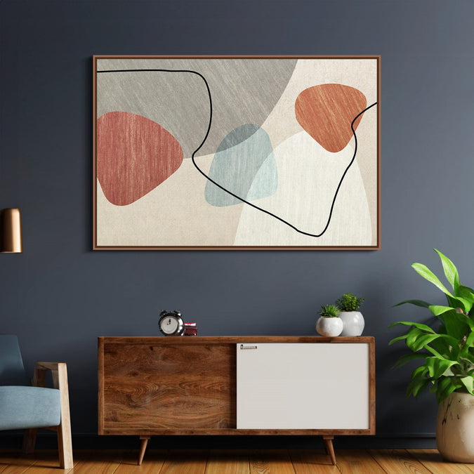 Handmade Painting for Bed Room : earthy-abstract-harmony