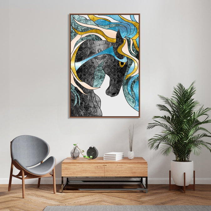 Handmade Painting for Bed Room : equine-in-thoughts