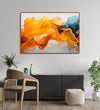 Handmade Painting for Bed Room : flow-of-fire-water