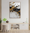 Handmade Painting for Bed Room : gold-black-abstract