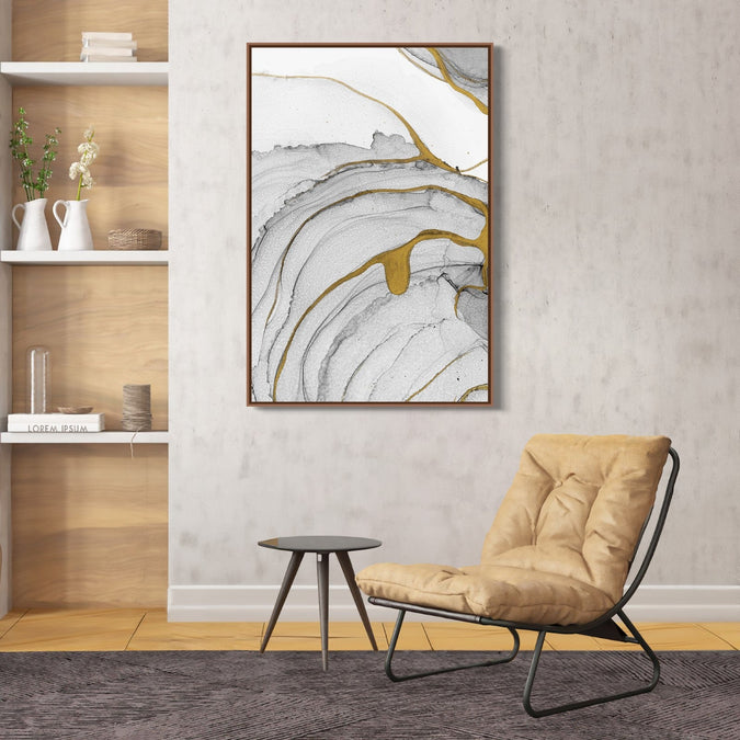 Handmade Painting for Bed Room : golden-elegance-2