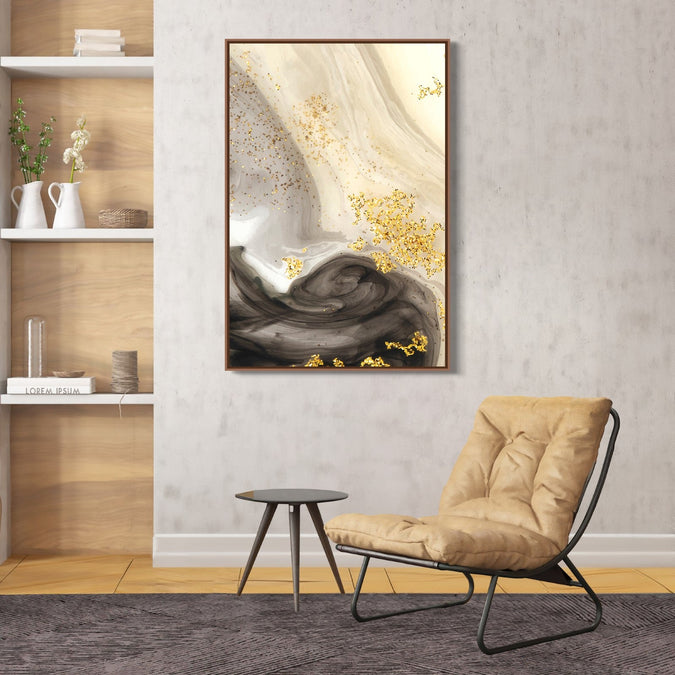 Handmade Painting for Bed Room : golden-galaxy