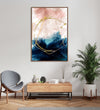 Handmade Painting for Bed Room : golden-hoop-feathers-1