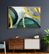 Handmade Painting for Bed Room : golden-loops-harmony