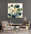 Handmade Painting for Bed Room : golden-lotus-serenity