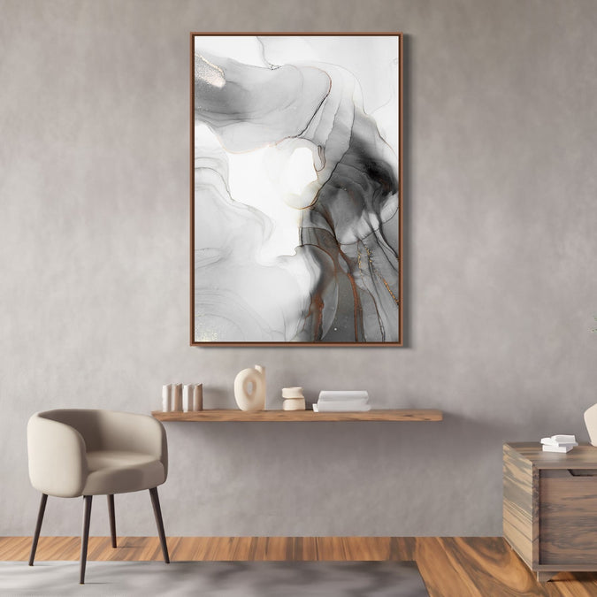 Handmade Painting for Bed Room : golden-serenity