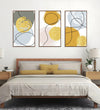 Handmade Painting for Bed Room : golden-shapes