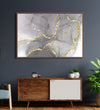 Handmade Painting for Bed Room : golden-swirls-4